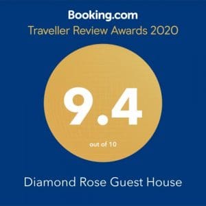 Diamond Rose Booking.com Traveller Review Awards